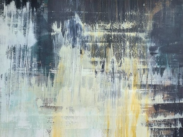 Winter Inspired Abstract Painting