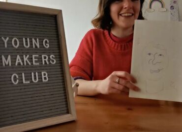 Virtual Young Makers: Blindfold Portrait drawing
