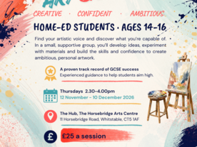 GCSE ART & DESIGN: Home-Ed Art School (Ages 14-16)
